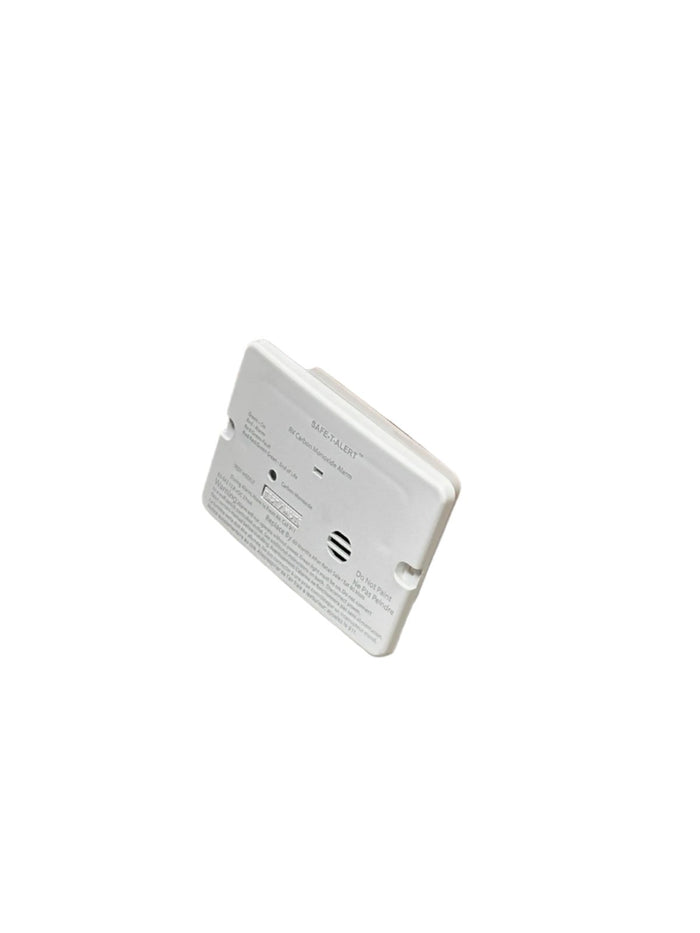 White Flush Mount CO Alarm - Rear Installation View | United RV Parts
