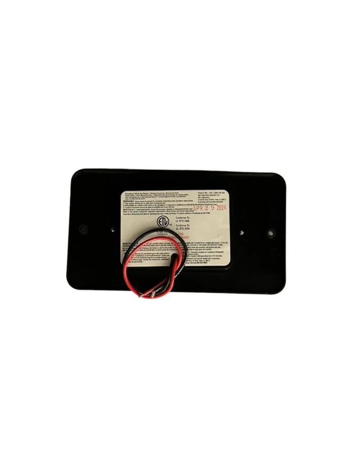 Black MTI Industries 25-742-BL Dual LP/CO Alarm - Rear Wiring View | United RV Parts