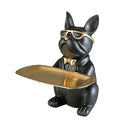 Multi-Functional Bulldog Tray Animal Statue