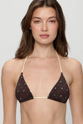Nick Reversible Shine Bikini Top - Honey Bug