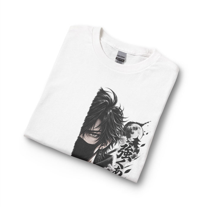 Ninja Mountain Long Sleeve Tee — Samurai Mask Graphic Shirt