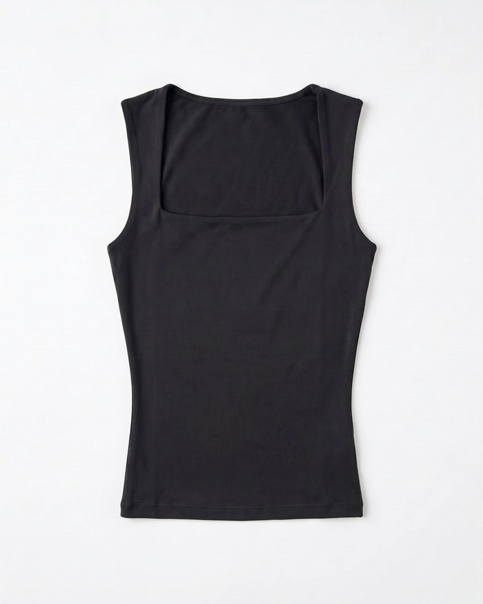 NORA VENDBAR TOP - BLACK