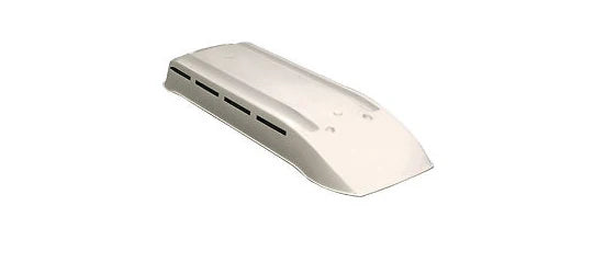 White Plastic Norcold 622293CBW Refrigerator Cap - Side Angle View | United RV Parts