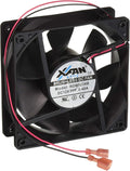 Black Norcold 628685 Refrigerator Cooling Fan Assembly - Front View | United RV Parts