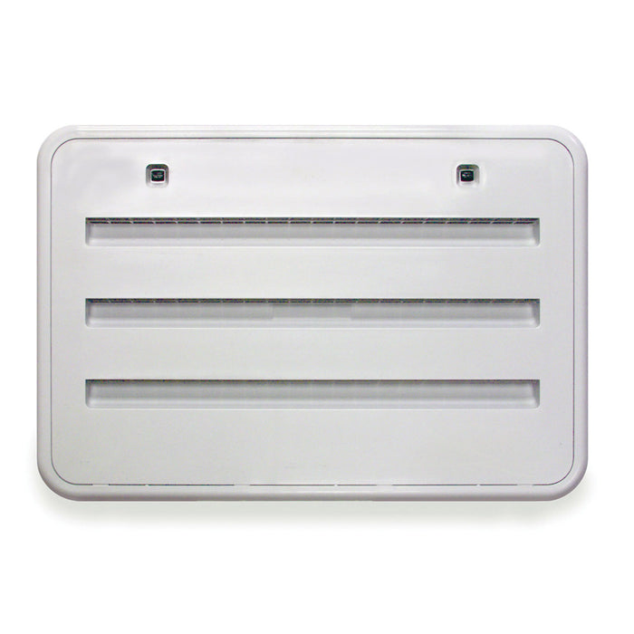 Polar White Norcold RV Refrigerator Vent 621156PW - Front View | United RV Parts