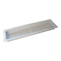 White Plastic Norcold 616319BWH Refrigerator Vent Base - Angled View | United RV Parts