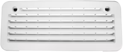 Polar White Norcold 620505PW RV Refrigerator Side Vent - Front View | United RV Parts