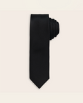 Black textured tie