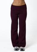OFF DUTY FLARES  - PLUM
