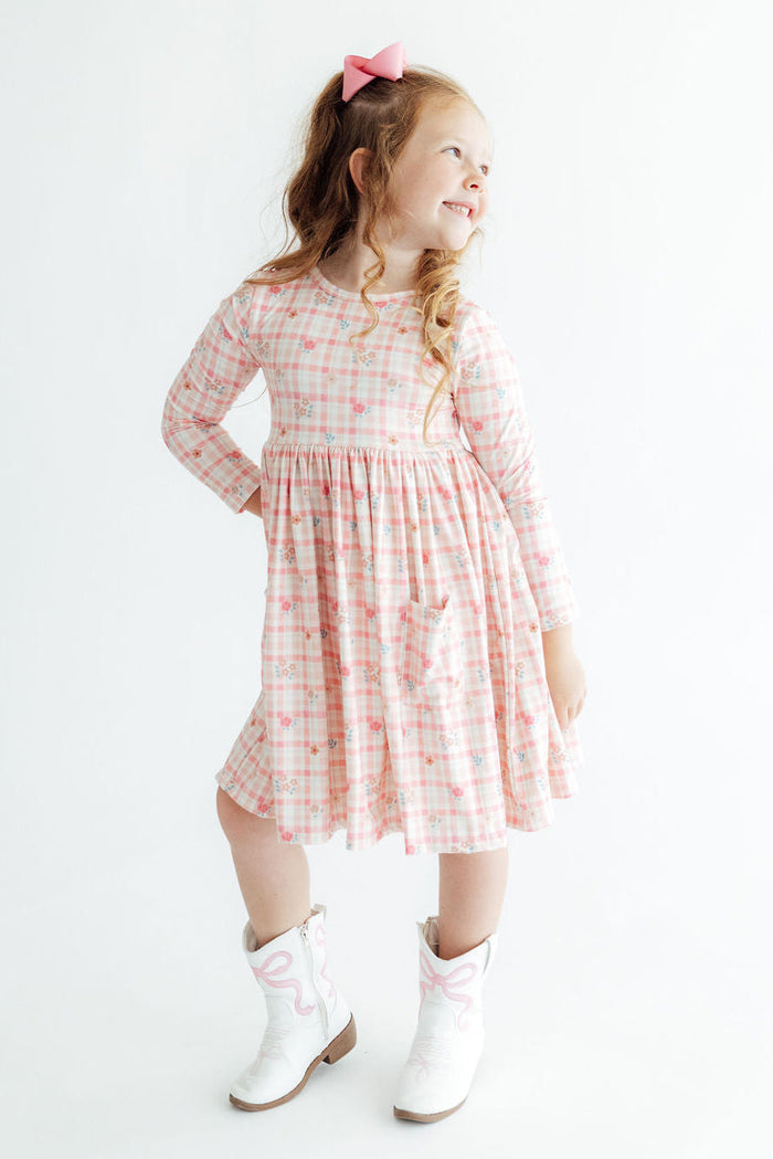 Off the Grid L/S Pocket Twirl Dress-Mila & Rose ®