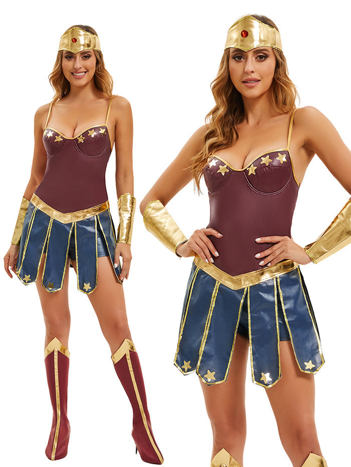 One Of a Kind Halloween Justice League Wonder Woman Cosplay Costume