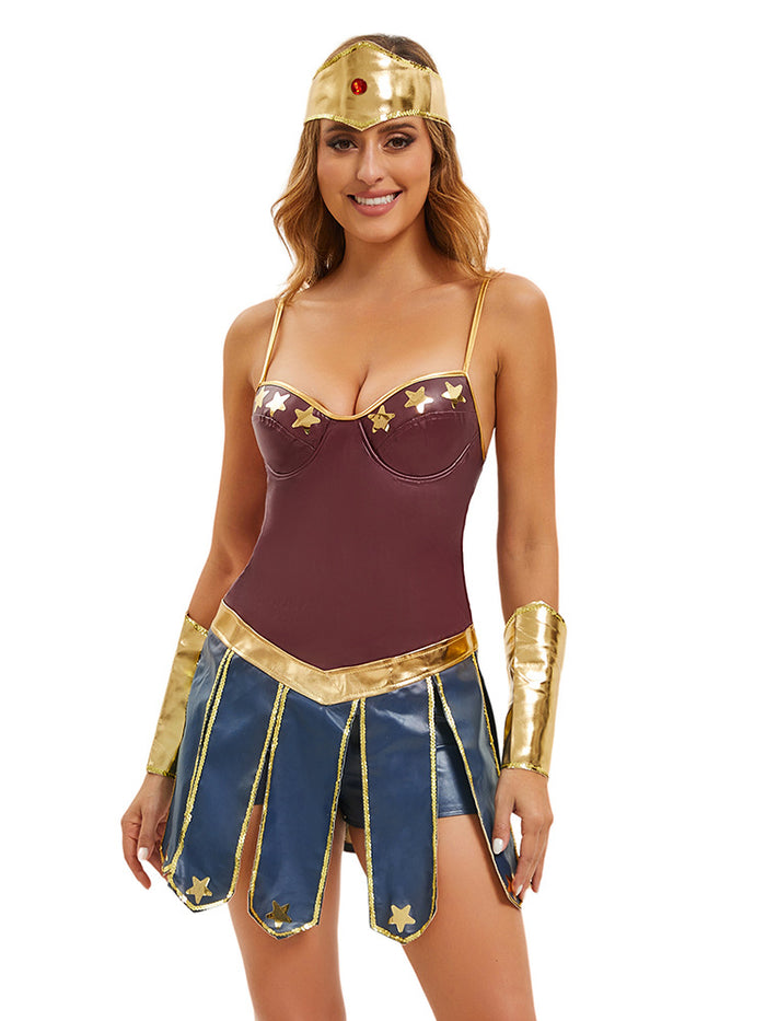 One Of a Kind Halloween Justice League Wonder Woman Cosplay Costume