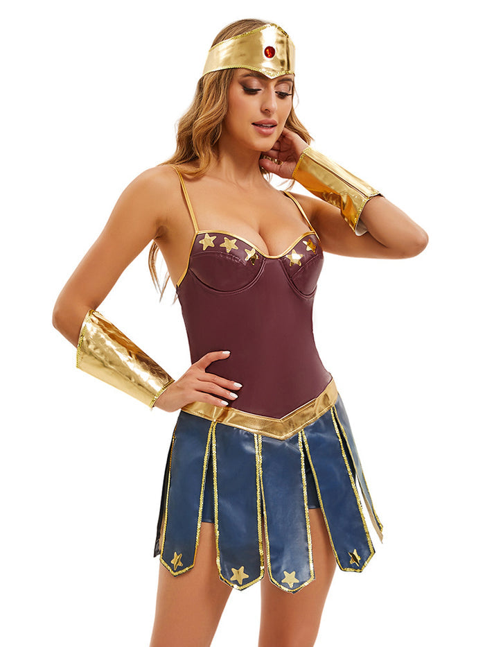 One Of a Kind Halloween Justice League Wonder Woman Cosplay Costume