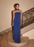 Out All Night Scarf Maxi Dress - Navy