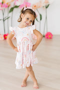 (V) Over the Rainbow Flutter Sleeve Twirl Dress-Mila & Rose ®