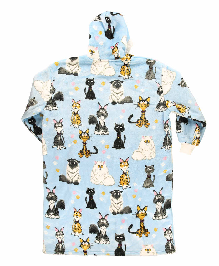 Oversized Wearable Blanket – Cattitude Blanket Hoodie