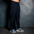 Comfortable travel pants men || Navy blue