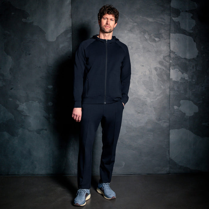 Comfortable travel pants men || Navy blue