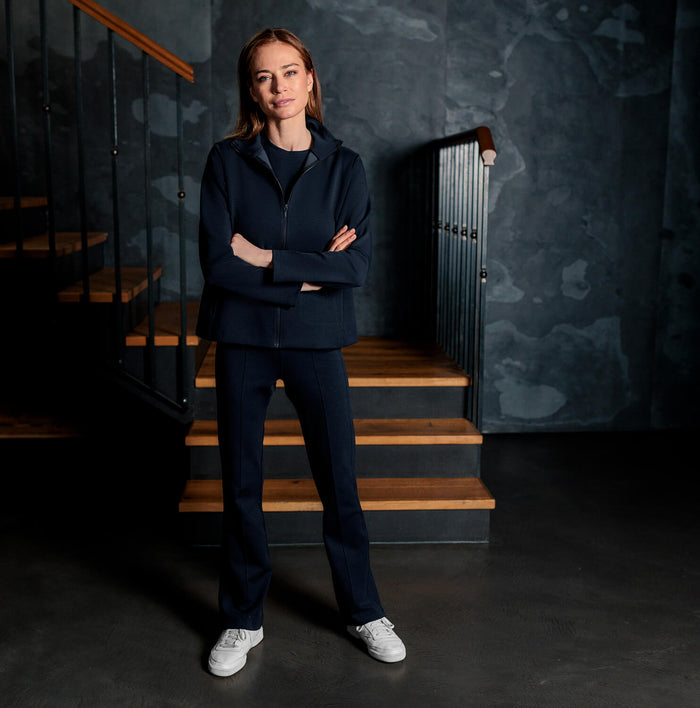 Travel jacket women || Navy blue