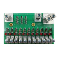 Green Parallax 12V DC Fuse Block Circuit Board - Top View | United RV Parts
