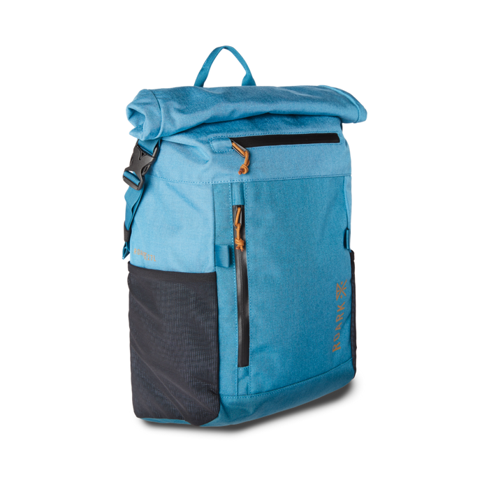 Roark Passenger 27L 2.0 Travel Bag in Slate, showcasing a side view of the bag.