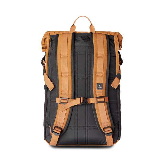 Roark Passenger 27L 2.0 Travel Bag in Toffee, a versatile and stylish choice for carrying your gear on coastal explorations.