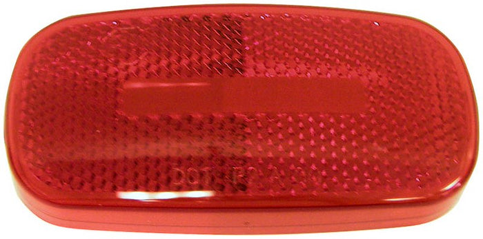 Red Peterson V2549-15R Side Marker Light Lens - Front View | United RV Parts