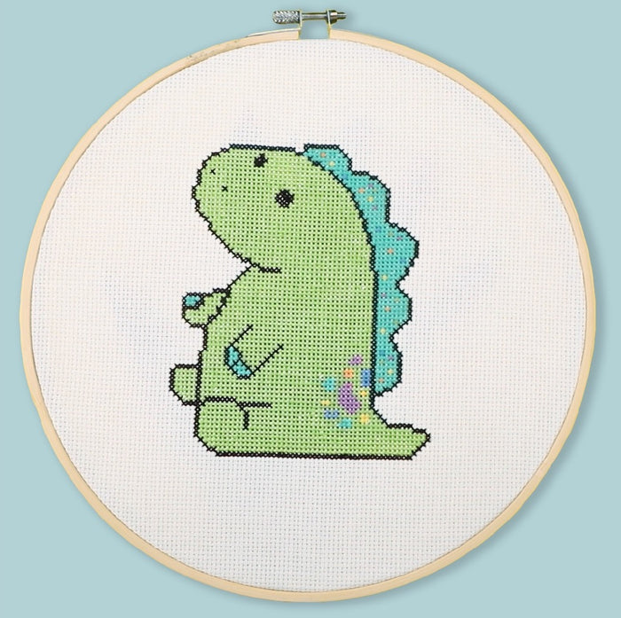 Pickle The Dinosaur (Cross Stitch Pattern)
