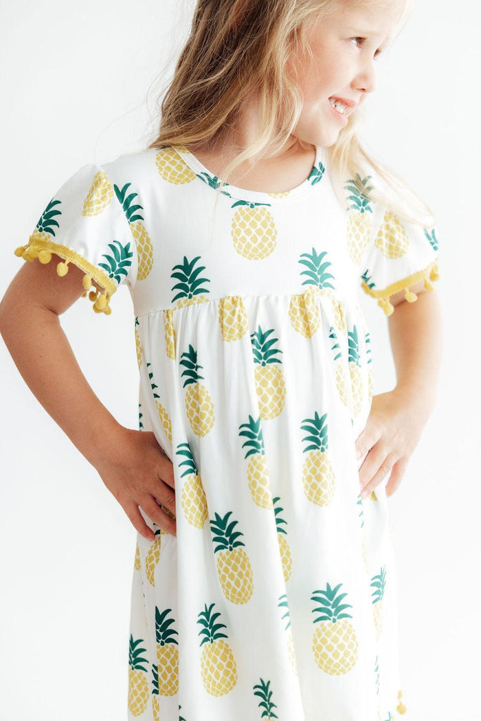 Pineapple Pom Pom Dress-Mila & Rose ®