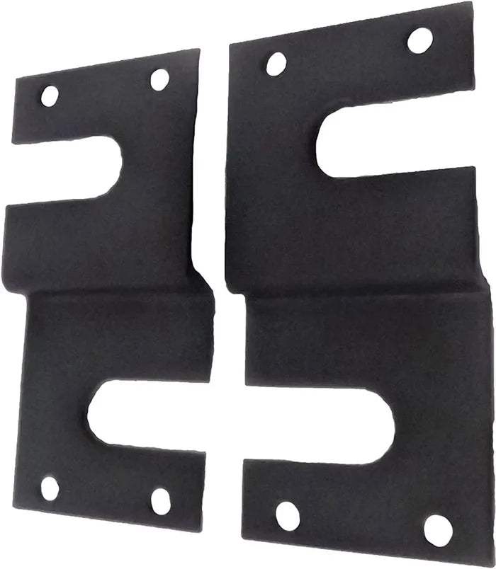 Black Metal Washer Dryer Mounting Brackets - Top View | United RV Parts