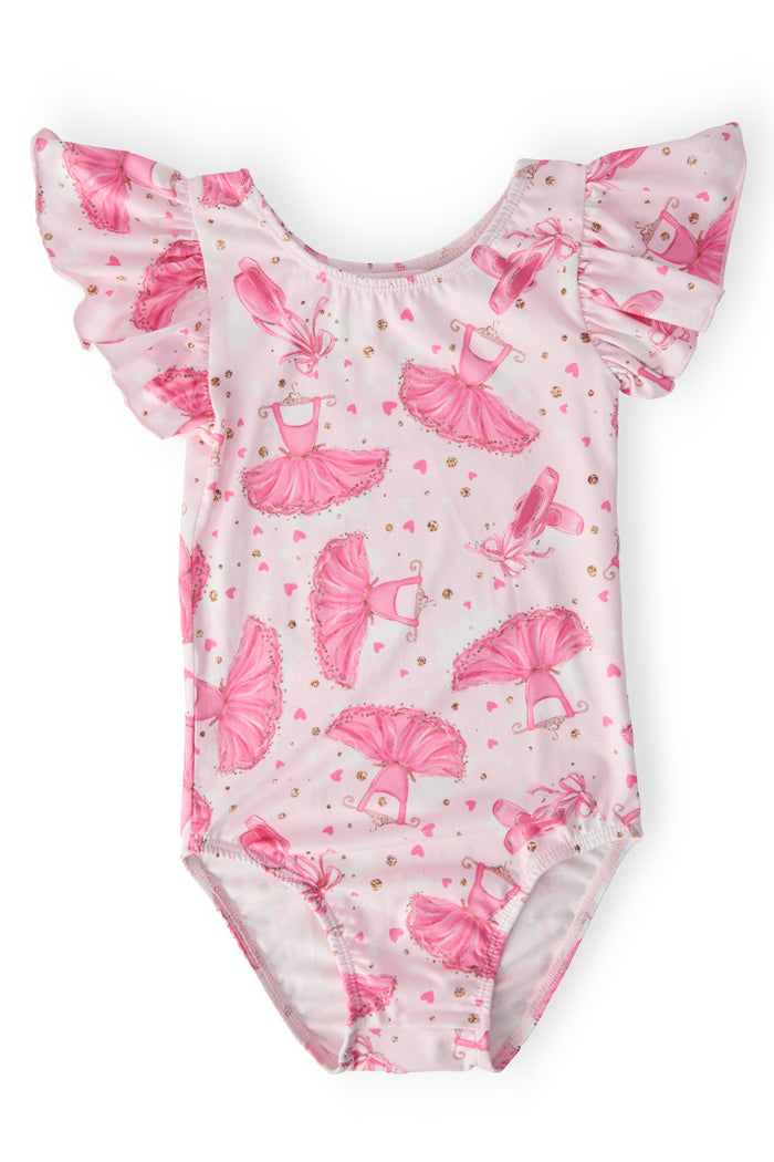 Pirouette S/S Flutter Sleeve Leotard-Mila & Rose ®