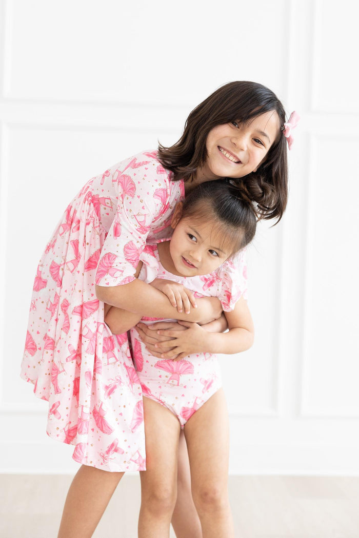 Pirouette S/S Flutter Sleeve Leotard-Mila & Rose ®