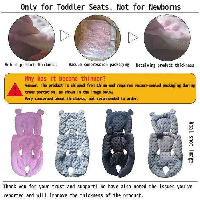 Plush Newborn Stroller Cushion