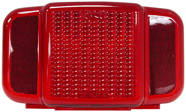 Red Peterson B457-15 Combination Tail Light - Front View | United RV Parts