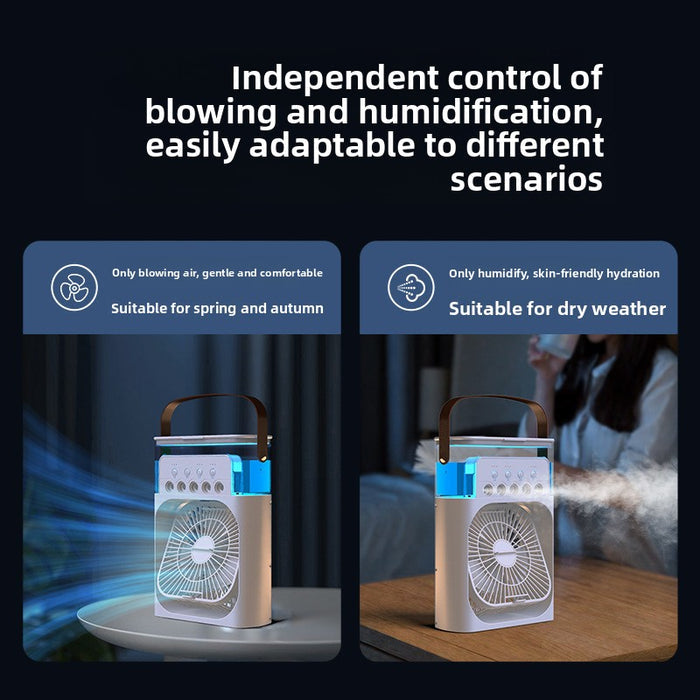 Portable USB Desk Fan with Humidifier