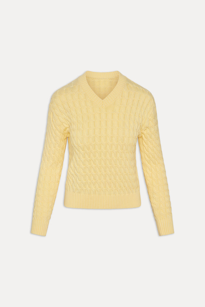 Prince Cable Knit Sweater - Vanilla Sugar