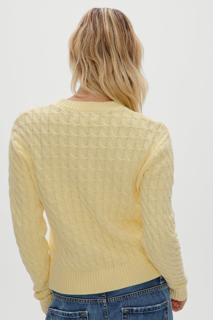 Prince Cable Knit Sweater - Vanilla Sugar