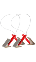Progress MFG ONESTEP Wheel Chock 84-00-4840 2-Pack, red and steel, product view | United RV Parts