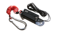 Red Coiled ZIP Breakaway Cable with Switch - Studio View | United RV Parts