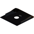 Black Steel PullRite Capture Plate 331708 - Top Angled View | United RV Parts