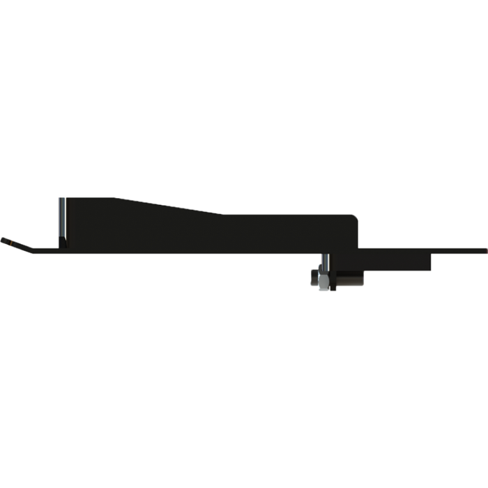 Black Steel PullRite Capture Plate 331708 - Side Profile View | United RV Parts