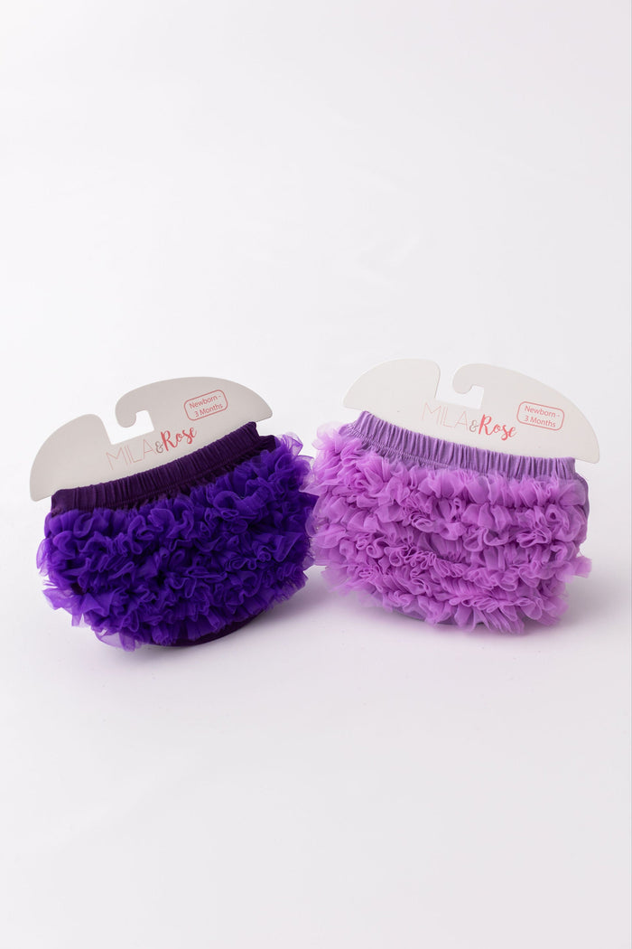 Purple Ruffle Bum Bloomer-Mila & Rose ®