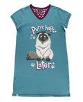 Purrrhaps Later V-Neck Nightshirt: L/XL