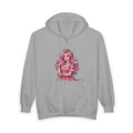Queen Graphic Zip Hoodie — "I'M A QUEEN" Pink Glam Zip-Up