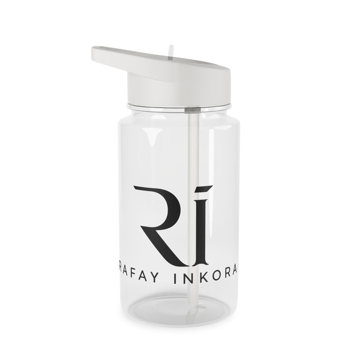 Rafay Inkora Branded Tritan Water Bottle — Clear Sports Bottle with Straw Lid