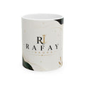 Rafay Inkora Logo Ceramic Mug — Elegant Gold Marble 11oz/15oz