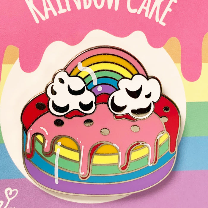 Rainbow Cake Hard Enamel Pin