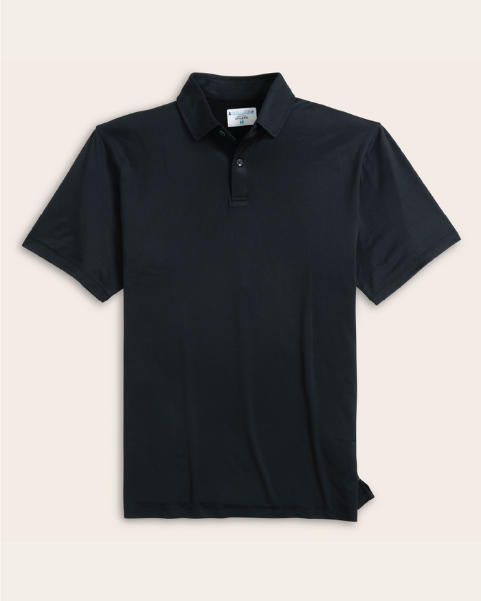 A pitch black polo shirt