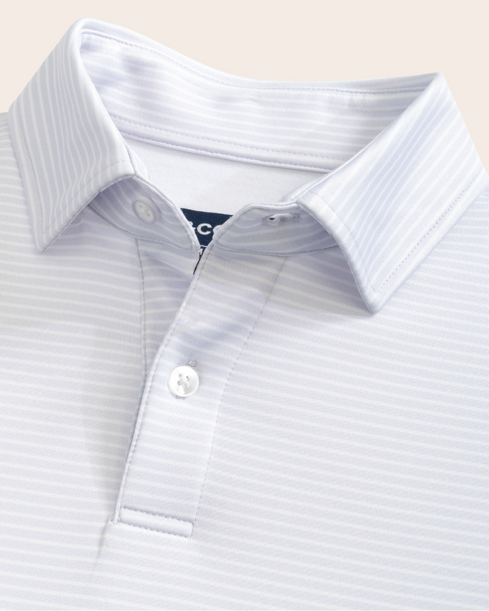 Range Polo - Lavender w/ White Stripes