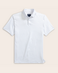 Range Polo - White w/ Blue Diamonds